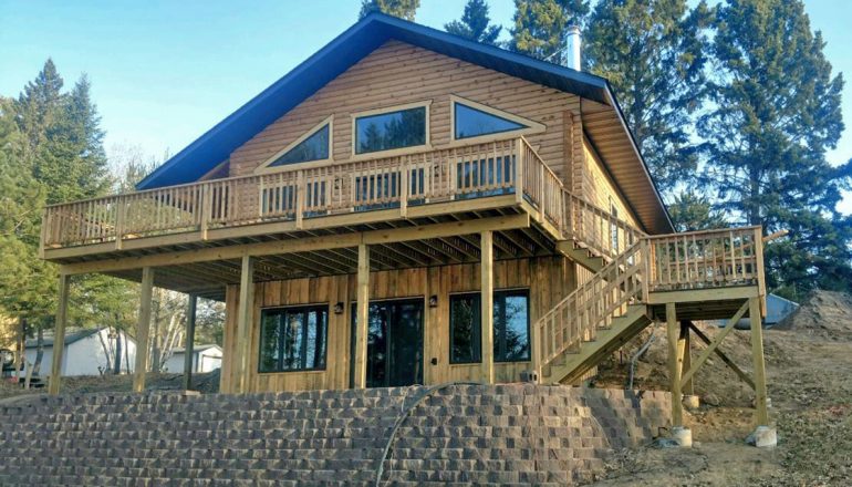 Beautiful Cabin Completed Near Akeley, MN